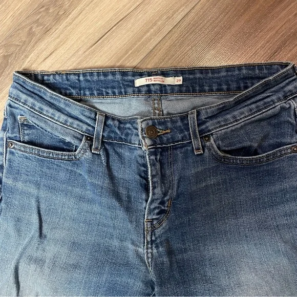 Levi's 715 bootcut Light Blue Jeans size 29 - Picture 3 of 3
